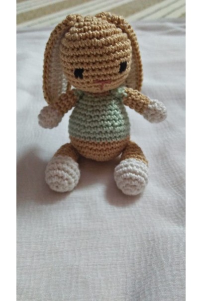  Amigurumi Soft Toy- Handmade Crochet- Bunny (Green)